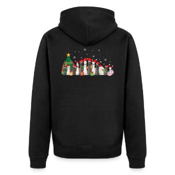 Chess Christmas Chess Player Funny Gift - Veste à capuche bio Premium Unisexe - noir - Dos - Nico (187cm)