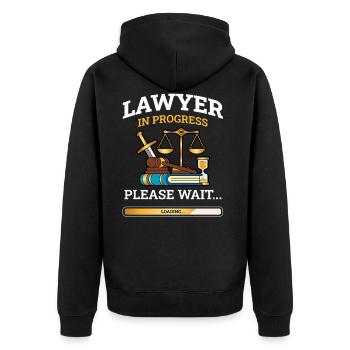 Cadeau avocat avocat avocat - Veste à capuche bio Premium Unisexe - noir - Dos - Nico (187cm)