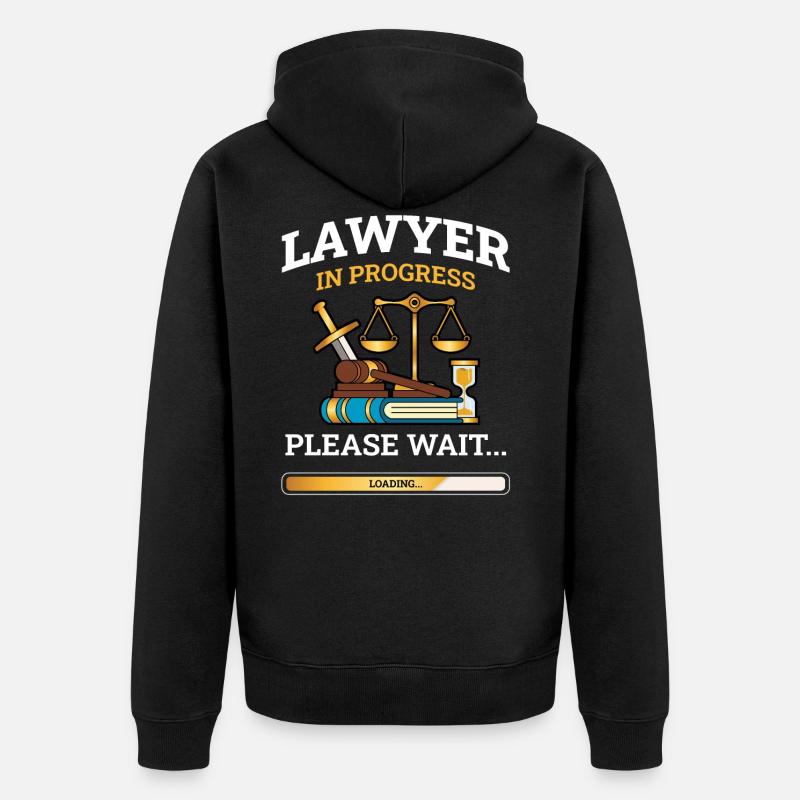 Cadeau avocat avocat avocat - Veste à capuche bio Premium Unisexe - noir