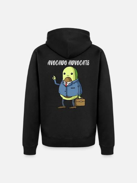 Anwalt Avocado Jurist Jura Rechtsanwalt Geschenk - Ekologisk premiumluvjack unisex - svart