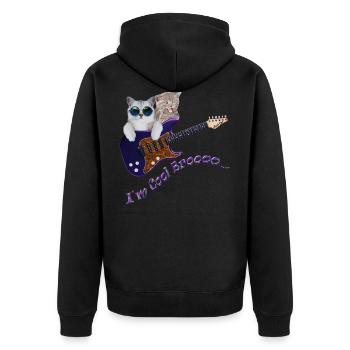 Je suis cool - Veste à capuche bio Premium Unisexe - noir - Dos - Nico (187cm)