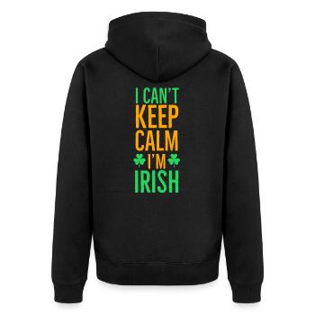 Irlandais, Irlandais, Irlandais, Irlande, Irlande, Irlande, Irlande - Veste à capuche bio Premium Unisexe - noir - Dos - Nico (187cm)