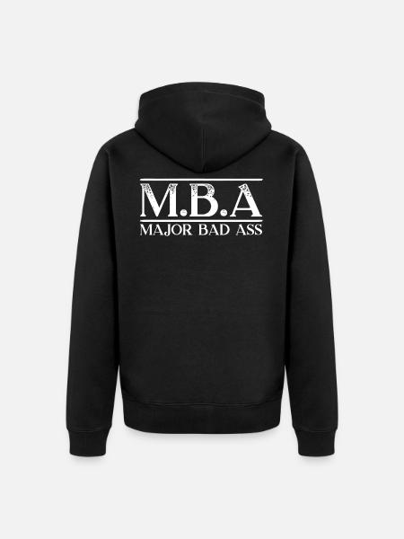 Major Bad Ass - Veste à capuche bio Premium Unisexe - noir
