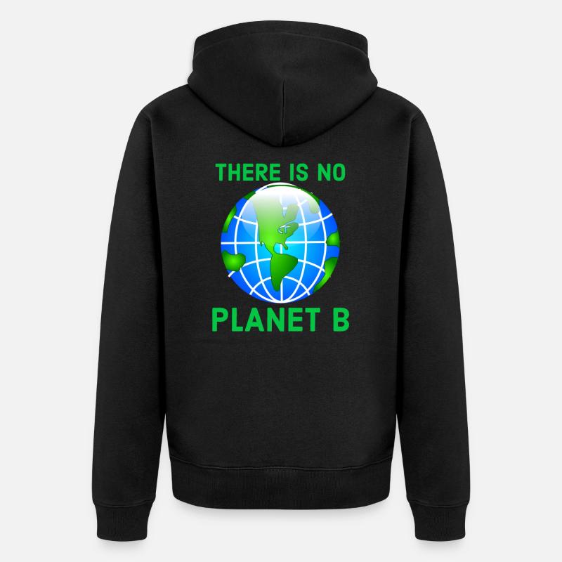 Environmental, Climate Change, Climate Change - Unisex Premium Organic Zip Hoodie - black