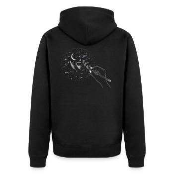 World - Veste à capuche bio Premium Unisexe - noir - Dos - Nico (187cm)