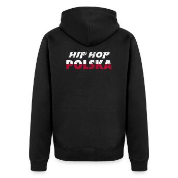 Hip Hop Polska Pologne Rap De Musique Cadeau - Veste à capuche bio Premium Unisexe - noir - Dos - Nico (187cm)