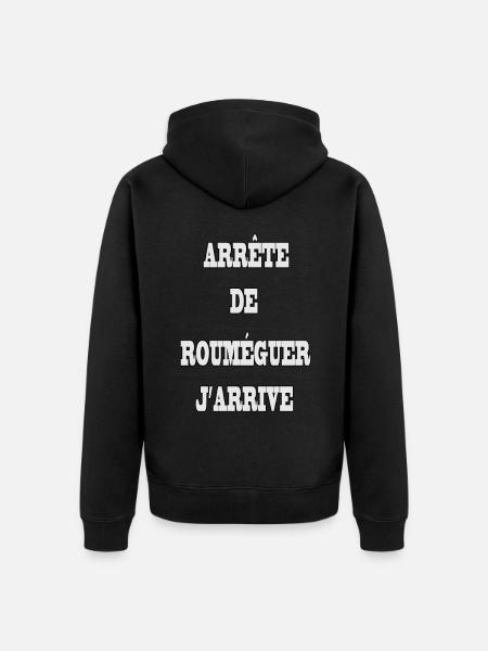 Expression Française rouméguer - Veste à capuche bio Premium Unisexe - noir