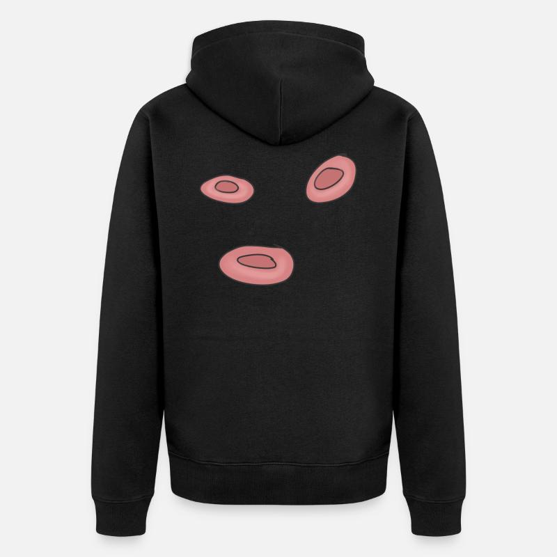 Cellules de cellules de sang - Veste à capuche bio Premium Unisexe - noir