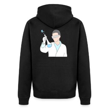 Science Chimie chimique - Veste à capuche bio Premium Unisexe - noir - Dos - Nico (187cm)