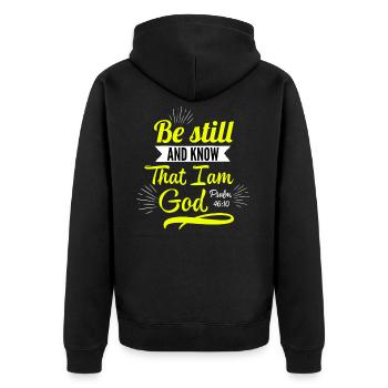 Jésus, Jésus, Jésus chrétien chrétien chrétien chrétien - Veste à capuche bio Premium Unisexe - noir - Dos - Nico (187cm)
