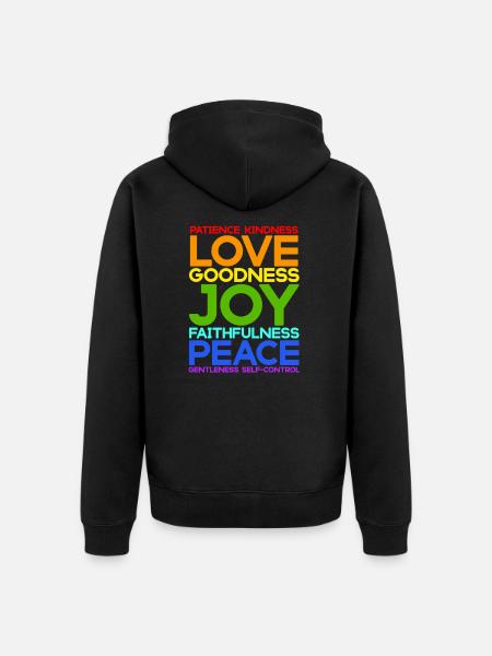 Jésus, Jésus, Jésus chrétien, Chrétien chrétien - Veste à capuche bio Premium Unisexe - noir