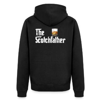 The Scotchfather - Les amateurs de scotch - Cadeau - Veste à capuche bio Premium Unisexe - noir - Dos - Nico (187cm)