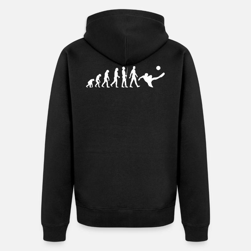 Football - Évolution - Veste à capuche bio Premium Unisexe - noir