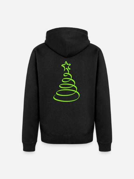 Boże Narodzenie Boże Narodzenie Boże Narodzenie - Premium økologisk unisex-hættejakke - sort