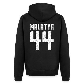 Malatya 44 Türkei Turkiye Geschenk Urlaub TR Türk - Unisex Premium Bio Zip Hoodie - Schwarz - Hinten - Nico (187cm)