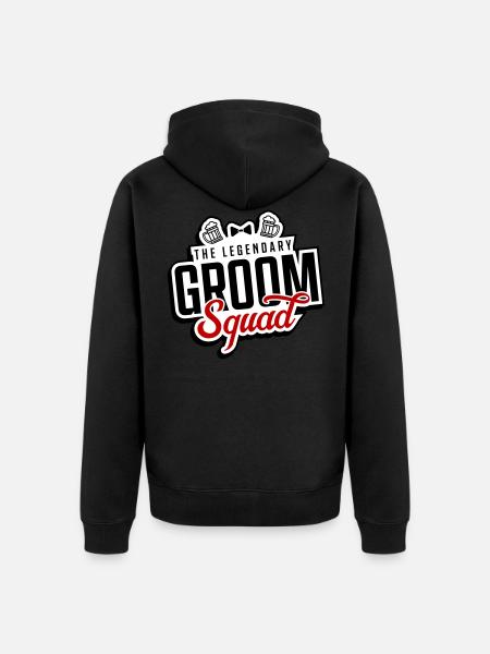 Groom Squad - Unisex Premium Organic Zip Hoodie - black