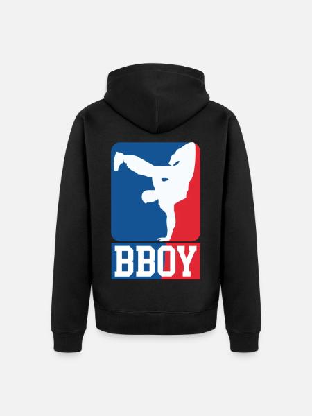 Breakdance B-Boy Streetdance Design Hip Hop Dance - Unisex Premium Organic Zip Hoodie - black