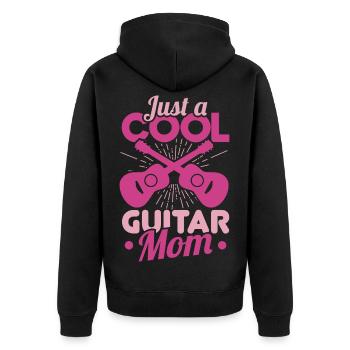 Sillet de guitare - Veste à capuche bio Premium Unisexe - noir - Dos - Nico (187cm)