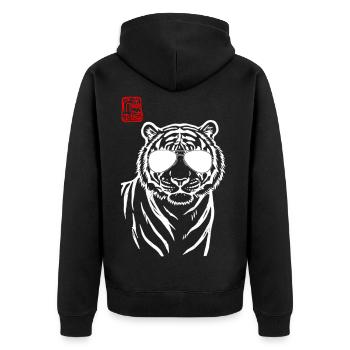 Tiger Asian - Veste à capuche bio Premium Unisexe - noir - Dos - Nico (187cm)