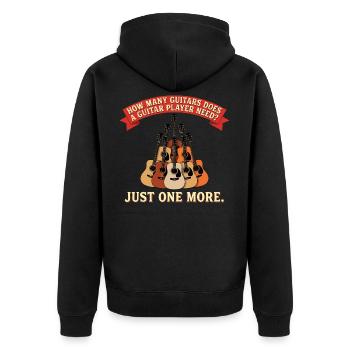 Conception du joueur de guitare – Il ne reste qu’une guitare - Veste à capuche bio Premium Unisexe - noir - Dos - Nico (187cm)