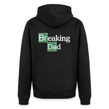 Breaking Papa Père Fête des Pères Cadeau - Veste à capuche bio Premium Unisexe - noir - Dos - Nico (187cm)