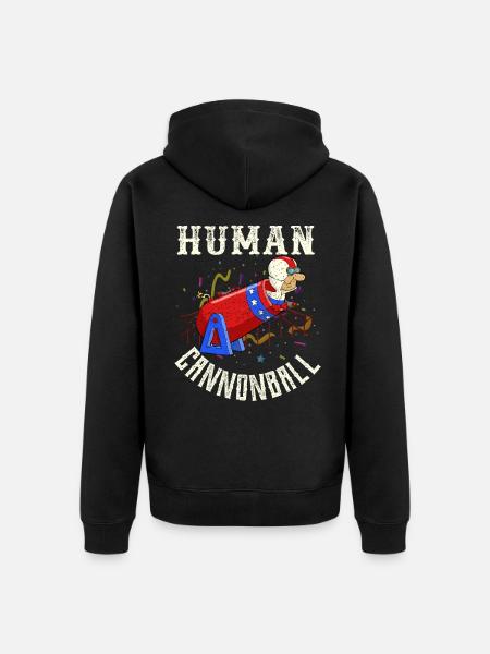 Zirkus - Unisex Premium Bio Zip Hoodie - Schwarz
