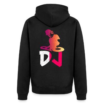 DISC-JOCKEY - Veste à capuche bio Premium Unisexe - noir - Dos - Nico (187cm)