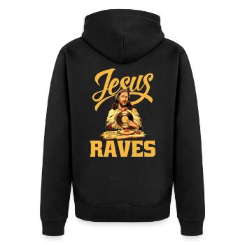 DJ Music Techno Dance Party Cadeau - Veste à capuche bio Premium Unisexe - noir - Dos - Nico (187cm)