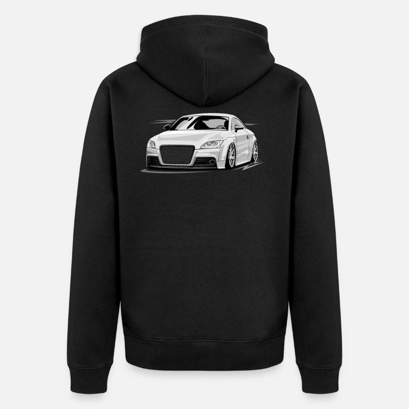 TT 8J RS Low Style - Unisex Premium Bio Zip Hoodie - Schwarz