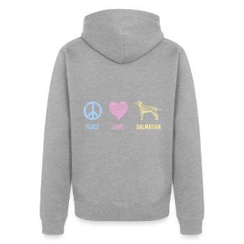 Chien Animal Animaux Chien de garde - Veste à capuche bio Premium Unisexe - gris chiné - Dos - Nico (187cm)
