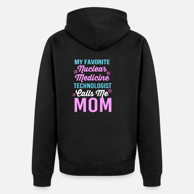 Nuklear Nuklearmedizin Atom Radiologie - Unisex Premium Bio Zip Hoodie - Schwarz