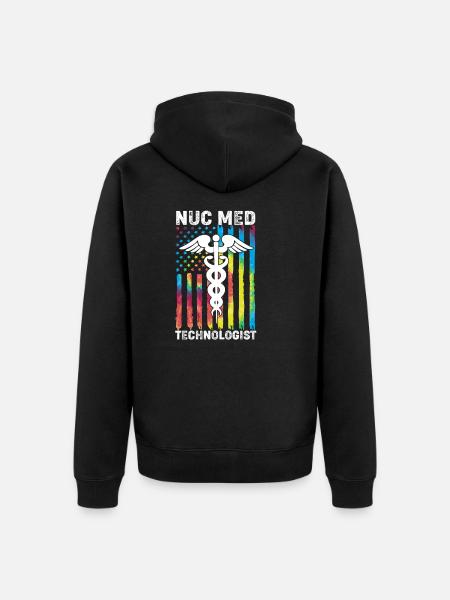 Radiologie Nuklear Atom Nuklearmedizin - Unisex Premium Bio Zip Hoodie - Schwarz
