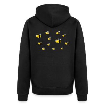 ruche - Veste à capuche bio Premium Unisexe - noir - Dos - Nico (187cm)