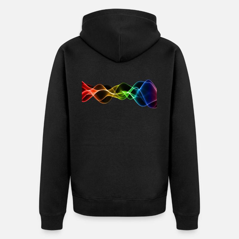 Vibrations de fréquence Vibrations Hertz - Veste à capuche bio Premium Unisexe - noir