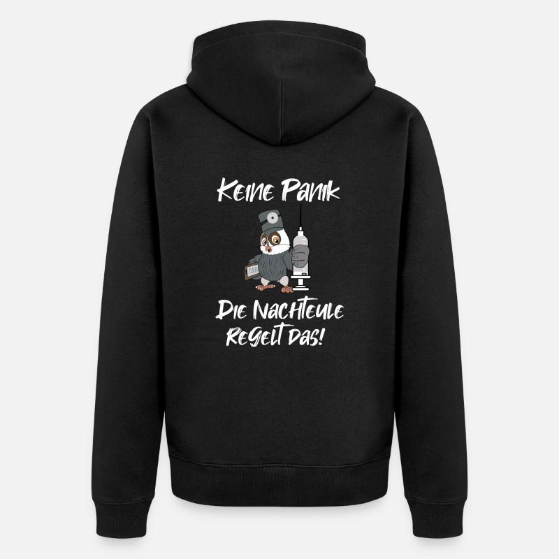 Aide-soignante Cadeau d’Anerkenunong - Veste à capuche bio Premium Unisexe - noir