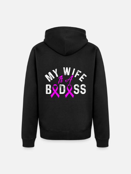 Cancer - Unisex Premium Organic Zip Hoodie - black