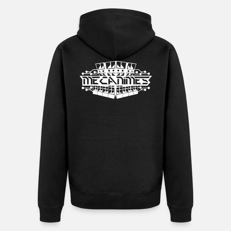 mecanimés - Veste à capuche bio Premium Unisexe - noir