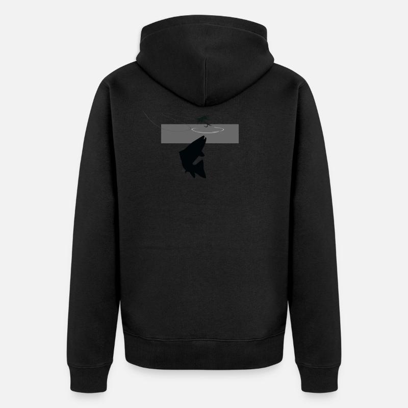 Modèle 42 - La hausse Trout - Veste à capuche bio Premium Unisexe - noir
