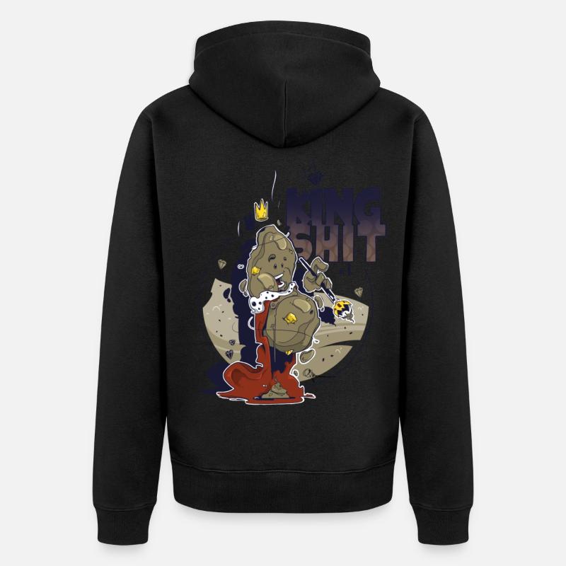 King Shit - Veste à capuche bio Premium Unisexe - noir