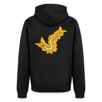 Giftiger Skolopender Hundertfüsser als Krabbeltier - Unisex Premium Bio Zip Hoodie - Schwarz - Hinten - Nico (187cm)