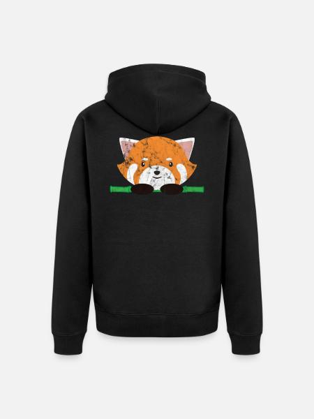 Animals Tiger - Unisex Premium Bio Zip Hoodie - Schwarz