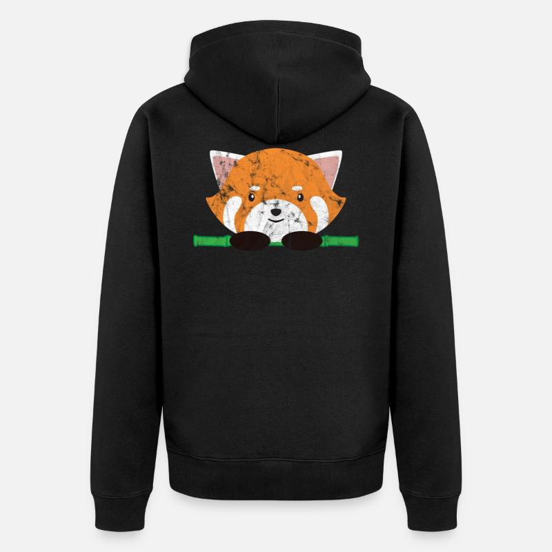 Animaux Tigre - Veste à capuche bio Premium Unisexe - noir
