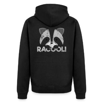 Animaux Panda - Veste à capuche bio Premium Unisexe - noir - Dos - Nico (187cm)