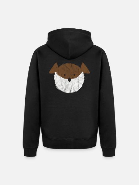Süße Tiere - Unisex Premium Bio Zip Hoodie - Schwarz