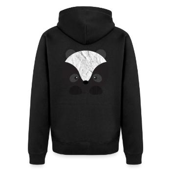 Animaux mignons - Veste à capuche bio Premium Unisexe - noir - Dos - Nico (187cm)