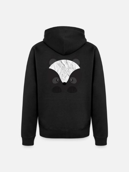 Animaux mignons - Veste à capuche bio Premium Unisexe - noir