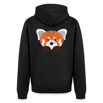 Tigre d'animaux mignons - Veste à capuche bio Premium Unisexe - noir - Dos - Nico (187cm)