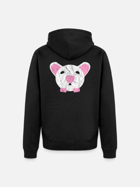 Animaux mignons - Veste à capuche bio Premium Unisexe - noir