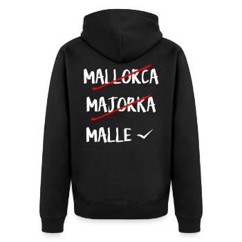 MALLORCA CHEMISE - Veste à capuche bio Premium Unisexe - noir - Dos - Nico (187cm)