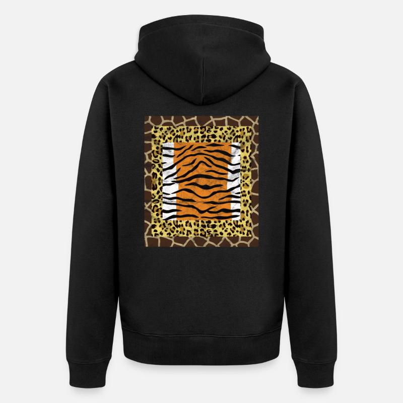 jungle profonde - Veste à capuche bio Premium Unisexe - noir